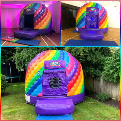 Bouncy Castle Disco Dome 3, a disco dome for hire from BJ's Bouncy Castles & Soft Play Hire