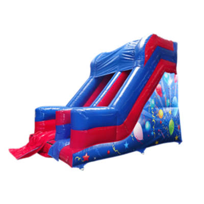 Red and Blue 10ft Party Slide, a inflatable slide for hire from Crockerz Castles