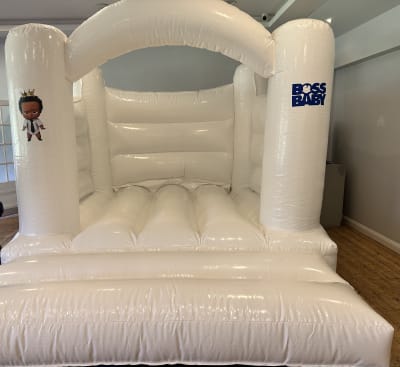10 x 12 ft ALL WHITE BOUNCY CASTLE, a bouncy castle for hire from SK Hire Events