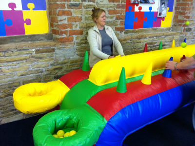 Air Juggler Inflatable Game (ADULT) 16ft x 5ft, a inflatable game for hire from 1st Choice Inflatables