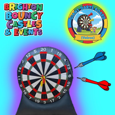 Giant Darts Board (Velcro), a inflatable game for hire from Brighton Bouncy Castles