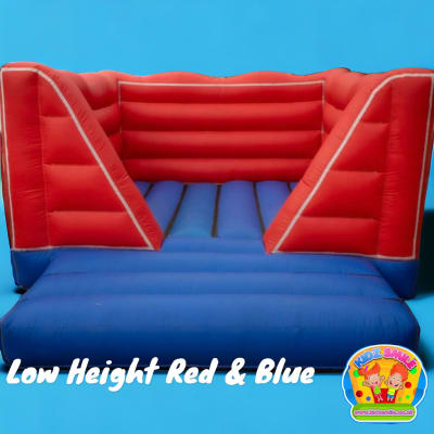 Low Height Red Castle (plain), a bouncy castle for hire from Kidz Smile