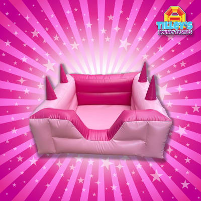 Pretty Pink Ball Pool, a soft play set for hire from Tilley's Bouncy Castles and Soft Play Hire