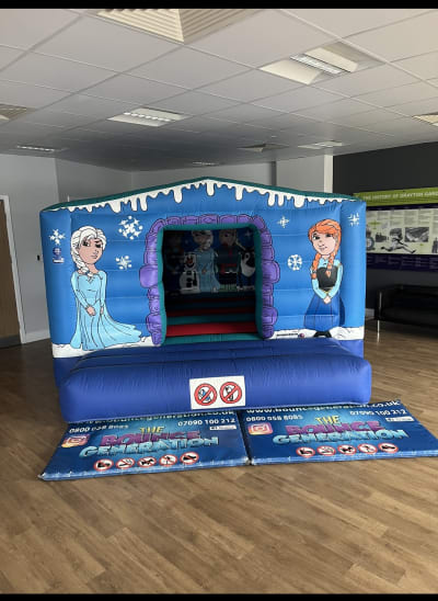 Frozen Bouncy Castle (10ft x 14ft) (Enclosed), a bouncy castle for hire from The Bounce Generation