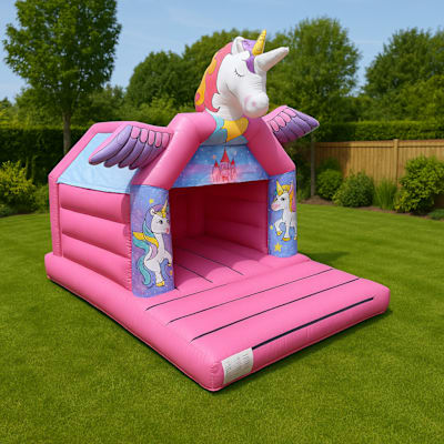 Unicorn 3D Bouncy Castle, a bouncy castle for hire from Wazoggies Bounce House