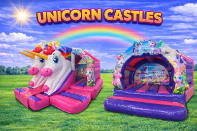 Unicorn Themed Bouncy Castles