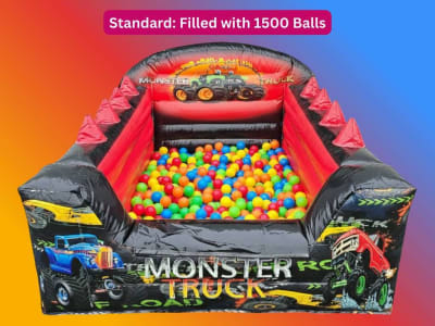 Ball Pool AIR Monster Truck, a soft play set for hire from Have A Bounce