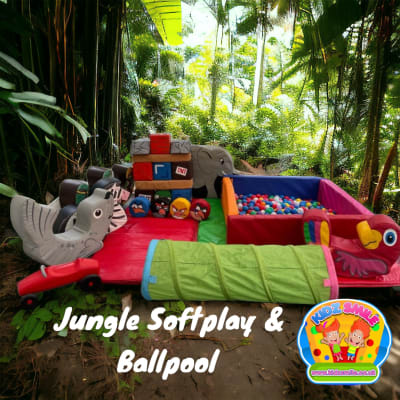 Jungle Soft Play and Ball Pool, a soft play set for hire from Kidz Smile