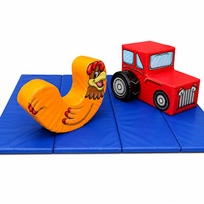 Farm Soft Play, a soft play set for hire from Mr Bouncy Castle