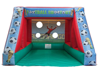 11.5 x 3.5 Pro Football Penalty Shoot Out Inflatable Hire Surrey, a inflatable game for hire from Alpha Bouncy Castles & Events