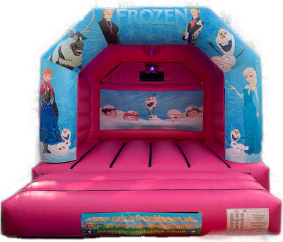 Frozen Bounce, a bouncy castle for hire from Epic Inflatables & Soft Play Hire