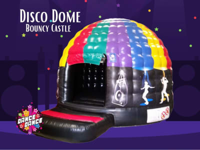 Disco Dome Bouncy Castle for kids 15x13ft, a disco dome for hire from Have A Bounce