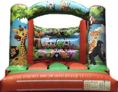 10ft x 10ft Low Height Jungle Bouncy Castle, a bouncy castle for hire from Bouncy Castle Factory