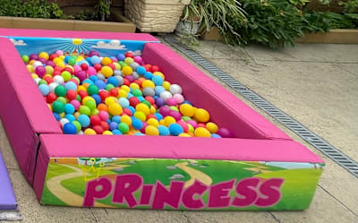 Princess Themed Ball Pit, a soft play set for hire from Bounce N Fun