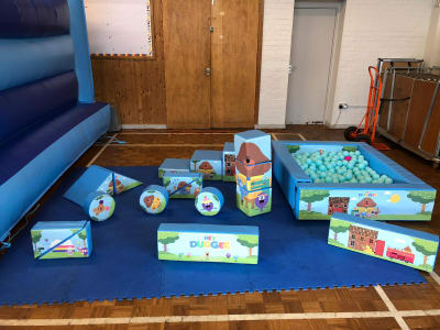 Hey Duggee Soft Play Package, a party package for hire from Chloe's Castles