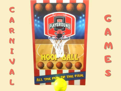 Carnival game Hoop Ball, a inflatable game for hire from Have A Bounce