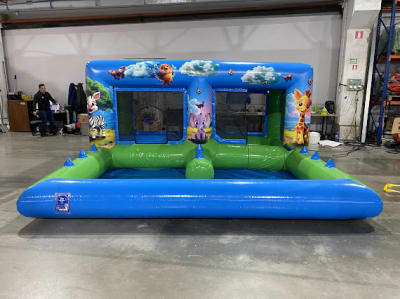 Jungle Kingdom Mini Playzone, a soft play set for hire from Playdays Parties