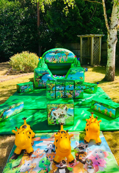 Jungle Juggler Package, a party package for hire from Bouncy Mania