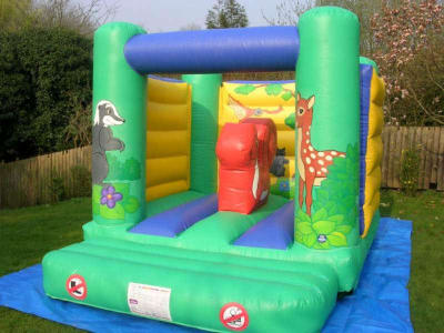 10 x 12 Forest Friends Bouncy Castle, a bouncy castle for hire from Jump & Bounce