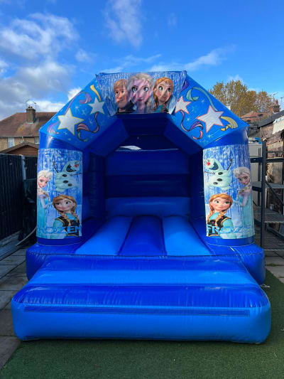 Frozen Mini Castle, a toddler inflatable for hire from Bouncy Castle Club