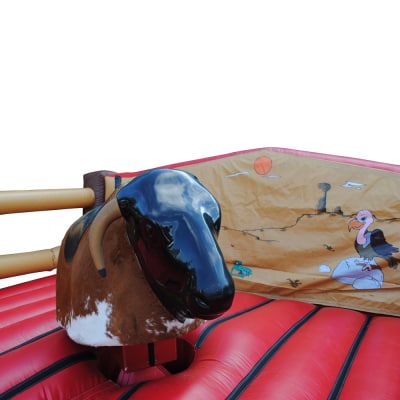 Rodeo Bull / Bucking Bronco, a inflatable game for hire from JV Bouncy Castle Hire