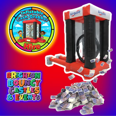 Inflatable cash grabber hire, a bouncy castle for hire from Brighton Bouncy Castles