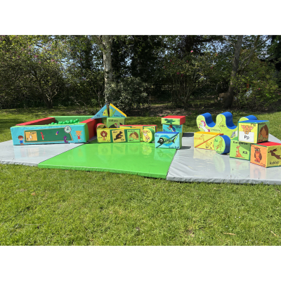 19pcs ABC Soft Play Set, a soft play set for hire from Bouncing Happy