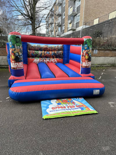 Super Hero Bouncy Castle, a bouncy castle for hire from Bouncy Castle Fun World