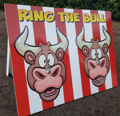 Ring the Ball Side Stall Game, a inflatable game for hire from Abc Party Hire
