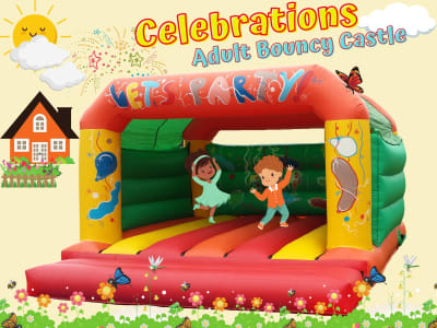 Celebrations Adult Bouncy Castle 15x15ft, a adult bouncy castle for hire from Have A Bounce