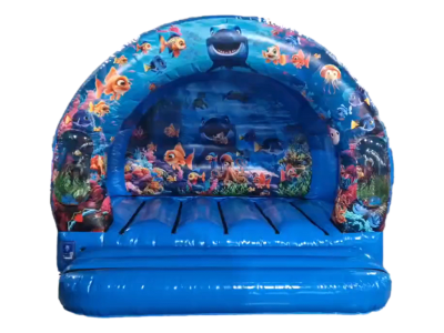12ft x 12ft Under The Sea curved Bouncy Castle, a bouncy castle for hire from Bounce Mania