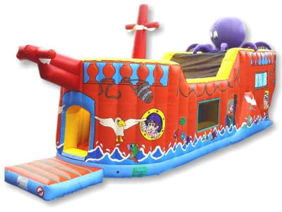Pirate Galleon Assault Course, a assault course for hire from Jump & Bounce