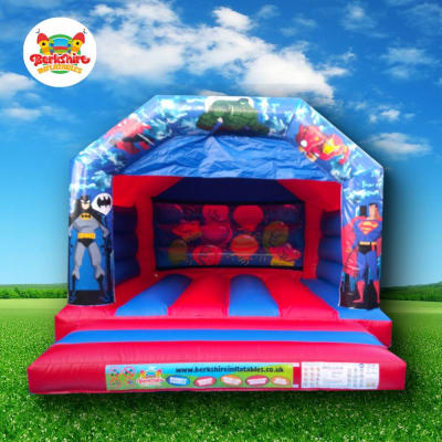 Super Hero Fun, a bouncy castle for hire from Berkshire Inflatables
