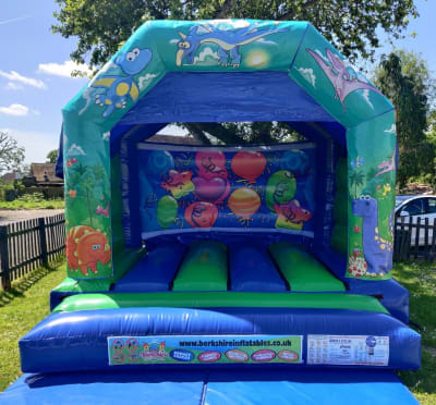 Dinosaurs Fun, a bouncy castle for hire from Berkshire Inflatables