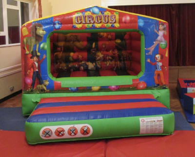Circus Box Bouncy Castle Hire Surrey & West Sussex, a bouncy castle for hire from Alpha Inflatables and Events