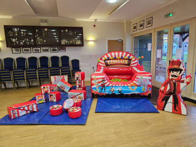 Circus ballpool and softplay, a soft play set for hire from Bounce About Sussex