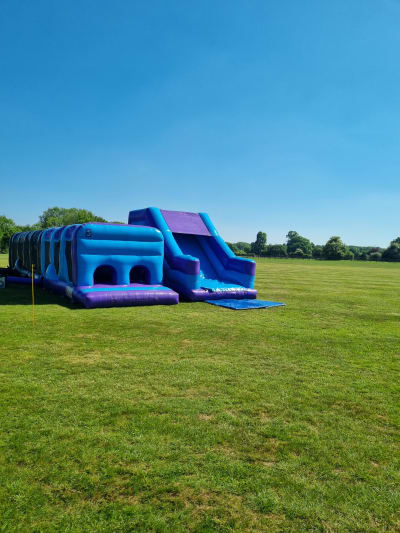 5 Part Energy Obstacle, a assault course for hire from Alpha Bouncy Castles & Events