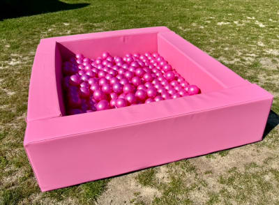 Pink Foam Ball Pond, a soft play set for hire from Jumping Jacks Bouncy Castles