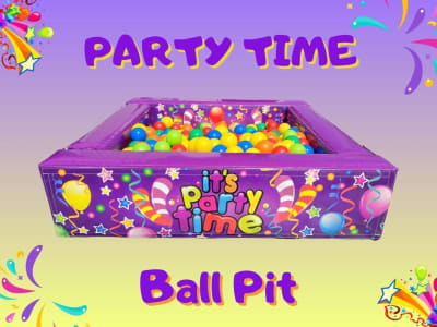 Ball Pit 4x4ft Purple, a soft play set for hire from Have A Bounce