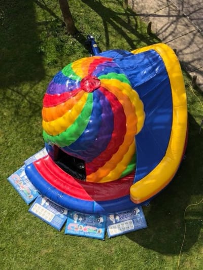 18.5ft x 22ft Twister Disco Dome, a disco dome for hire from Wizard Bouncy Castles