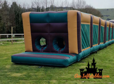 75ft Extreme Battle Warzone Inflatable Assault Course, a assault course for hire from Ace Inflatables