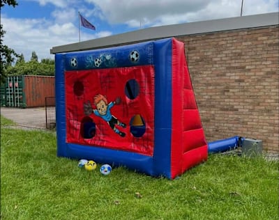 Football/ Penalty shootout inflatable, a inflatable game for hire from Bounce N Fun
