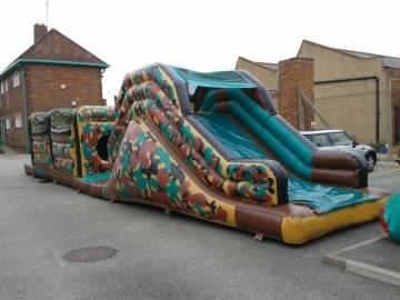 Army Obstacle Course, a assault course for hire from Bouncy Castle Club