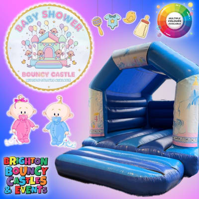Baby Shower Bouncy Castle Multiple Colours Available, a toddler inflatable for hire from Brighton Bouncy Castles