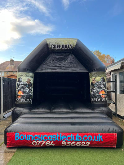 Call of Duty, a bouncy castle for hire from Bouncy Castle Club