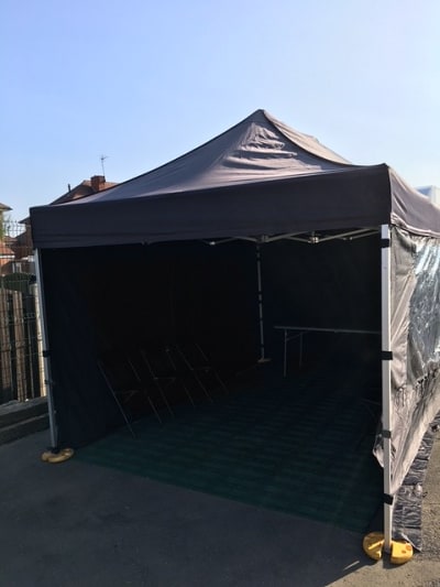 3 x 3 m Gazebo (Black) hire