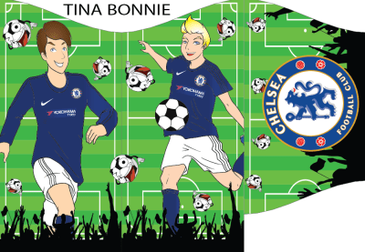 FOOTBALL - CHELSEA BOUNCY CASTLE 15FT vs 11ft, a bouncy castle for hire from All Bounce Surrey
