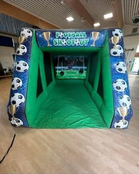 Football Shootout, a inflatable game for hire from Happy Days Bouncy Castles