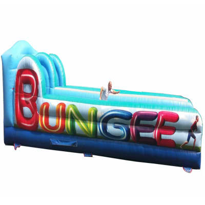 Blue Bungee Run, a assault course for hire from Jumping Jacks