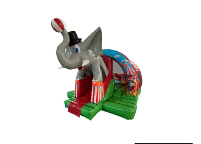 Circus Bounce N Slide, a bounce and slide combo for hire from Bouncy Mania